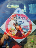 Plaque de voiture bébé / enfants a bord