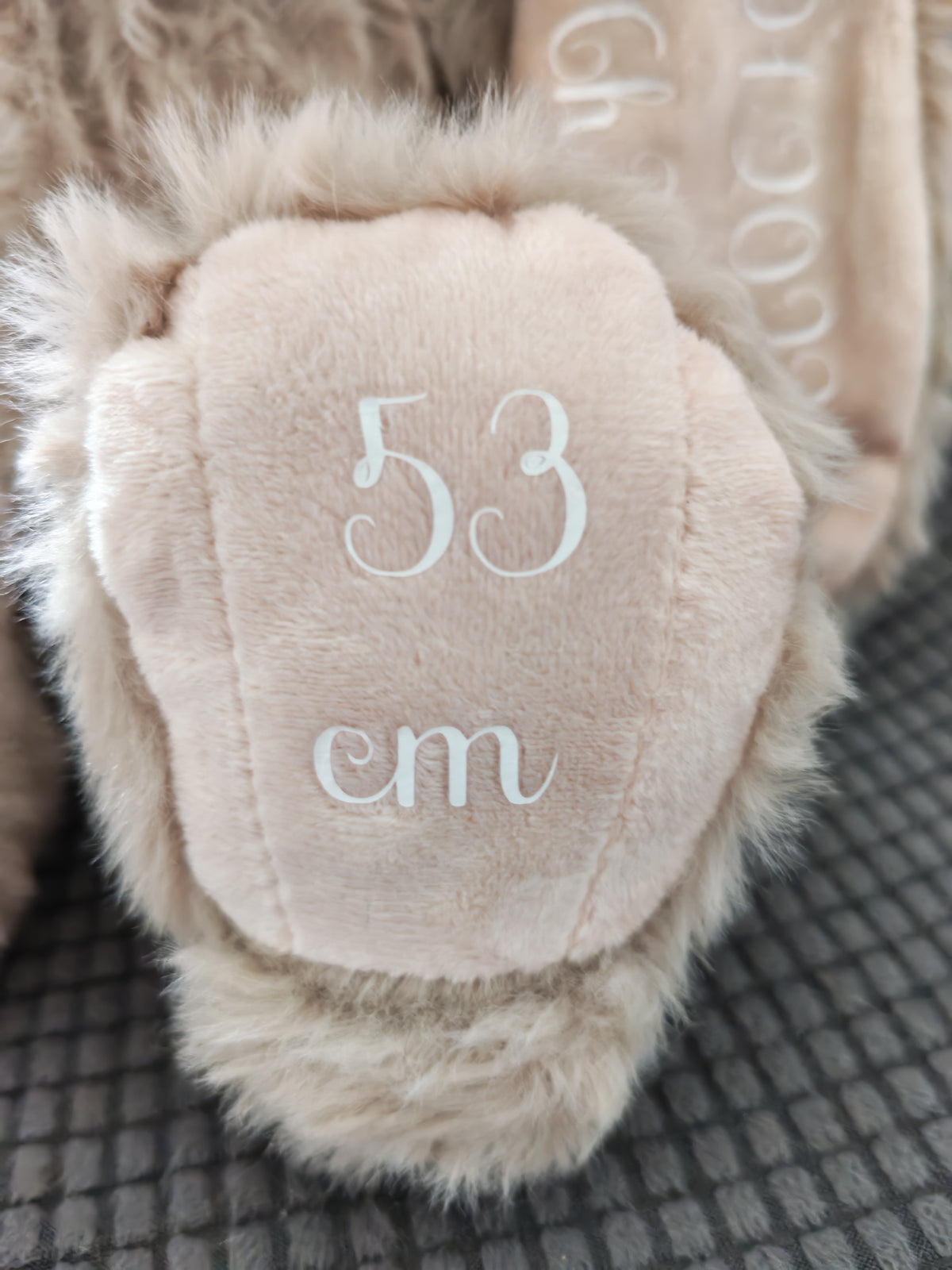 Peluche lapin personnalisée