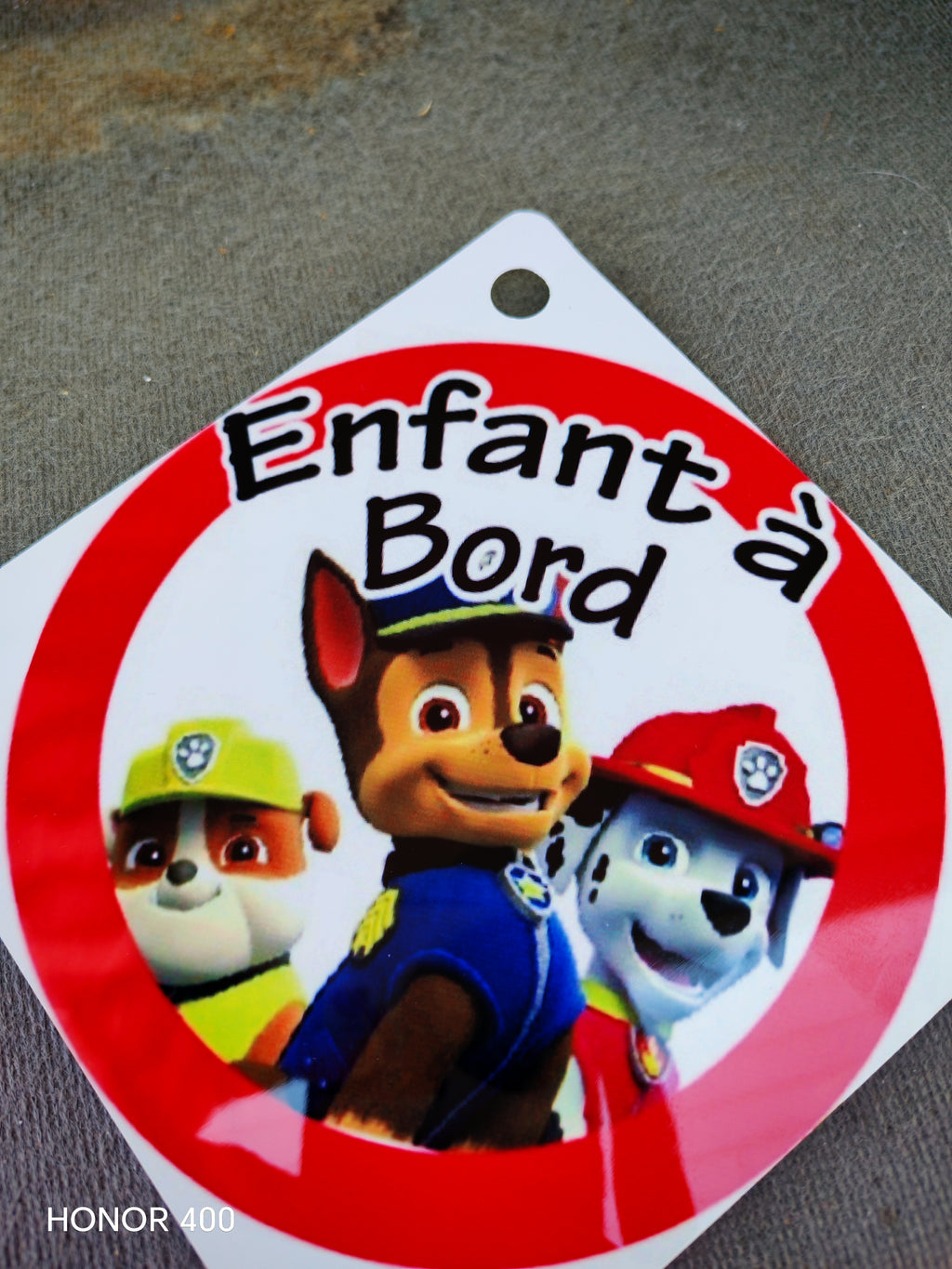 Plaque de voiture bébé / enfants a bord