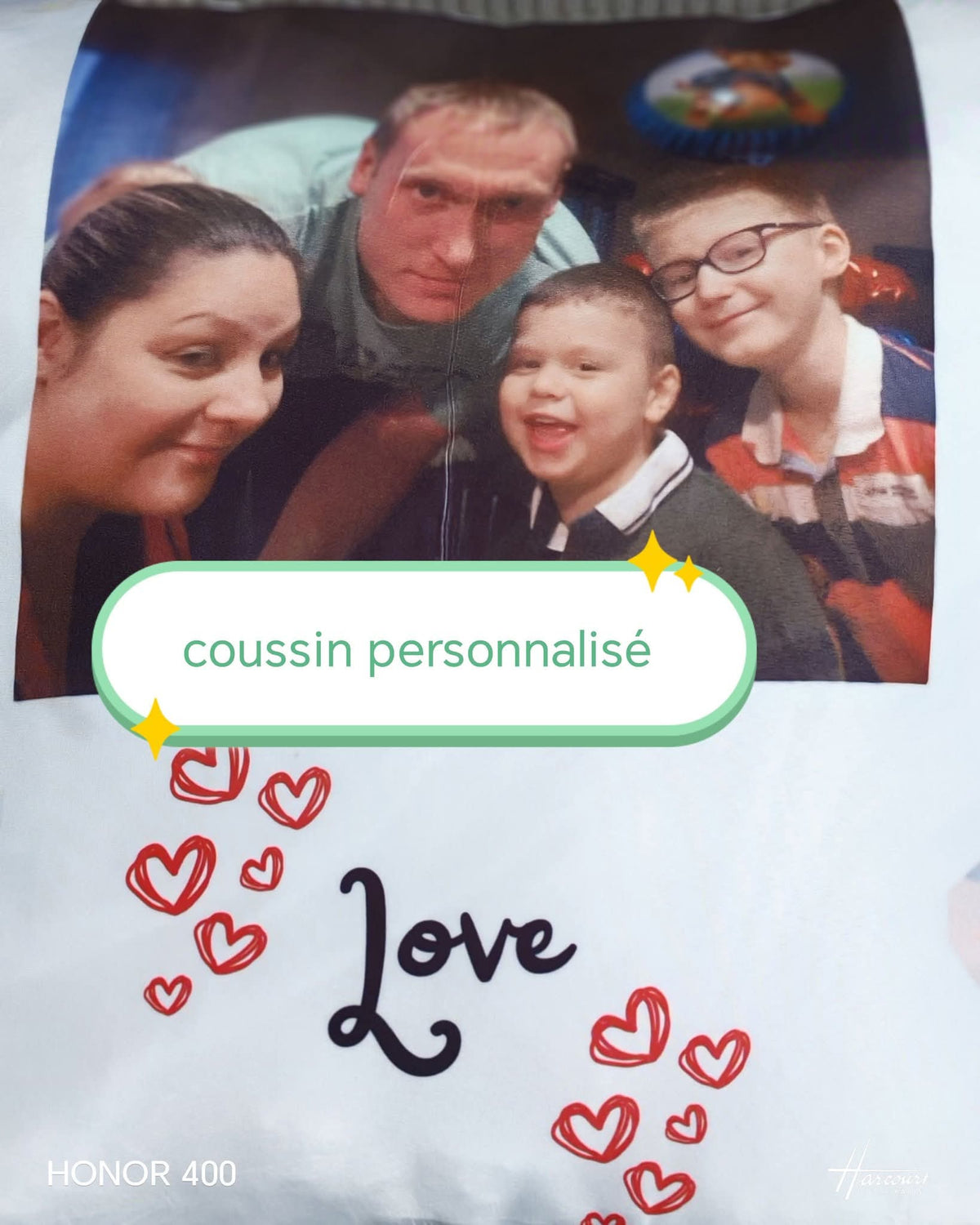 Coussin personnalisé